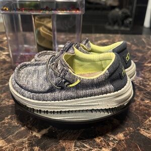 Hey Dude Wally Toddler Stretch Navy Slip-On Shoes - Size 8T